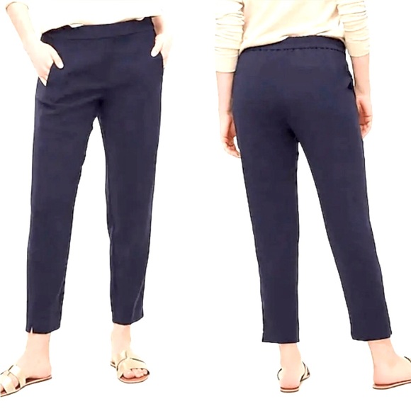 J Crew Jamie Pants- navy blue - size 12 (large) - Picture 1 of 14